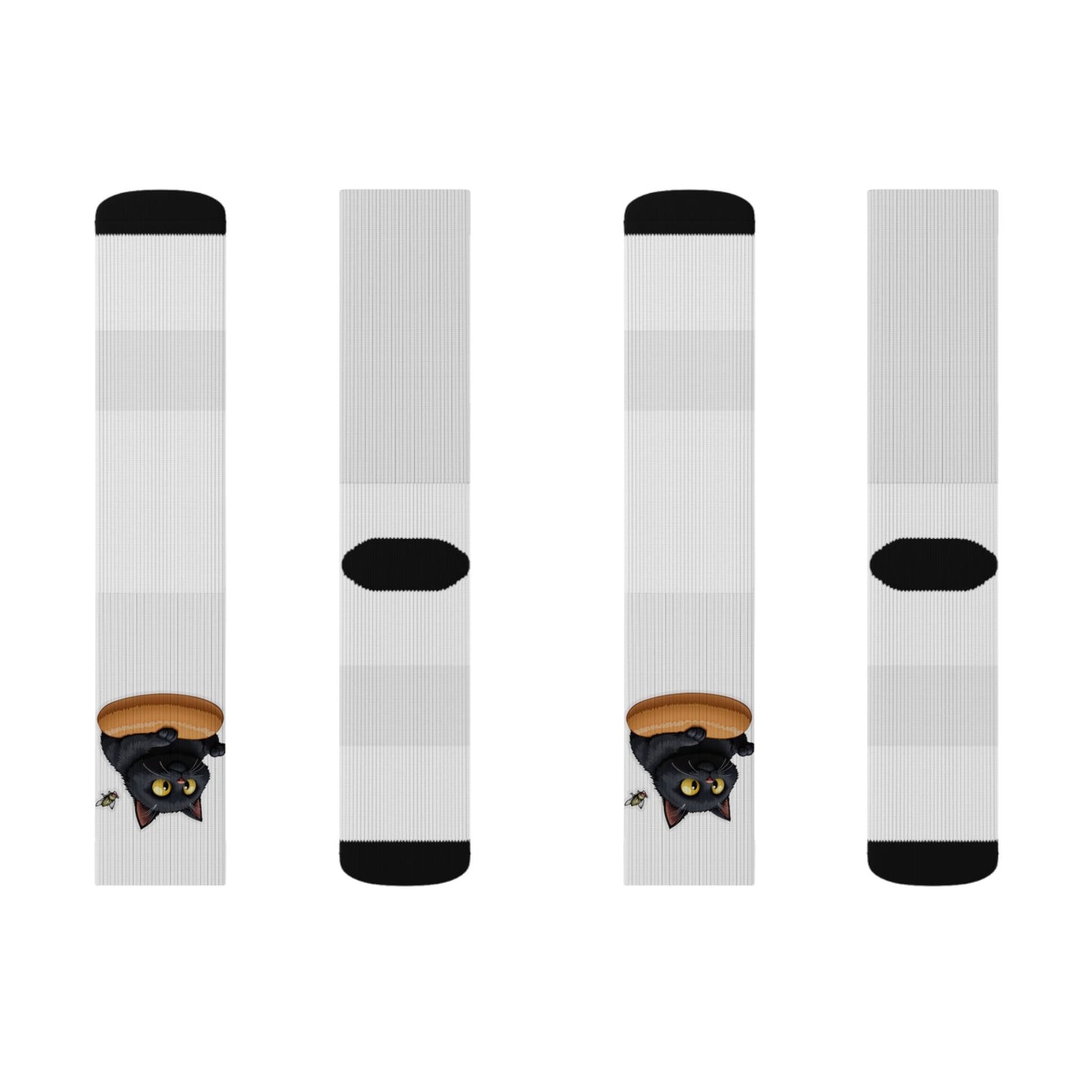 Cat Peek Sublimation Socks - a-00002