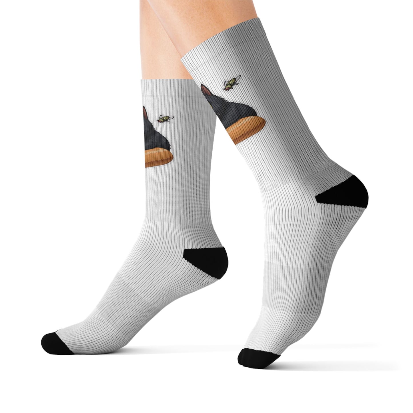 Cat Peek Sublimation Socks - a-00002