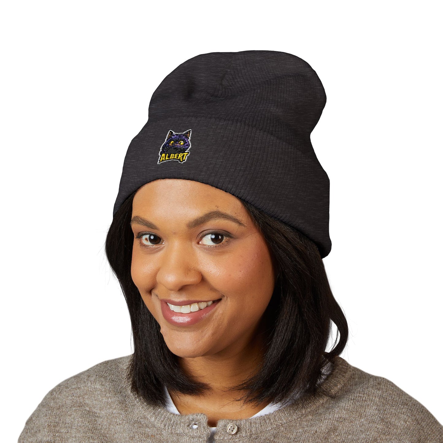Embroidered Knit Beanie Style 2 - a-00003