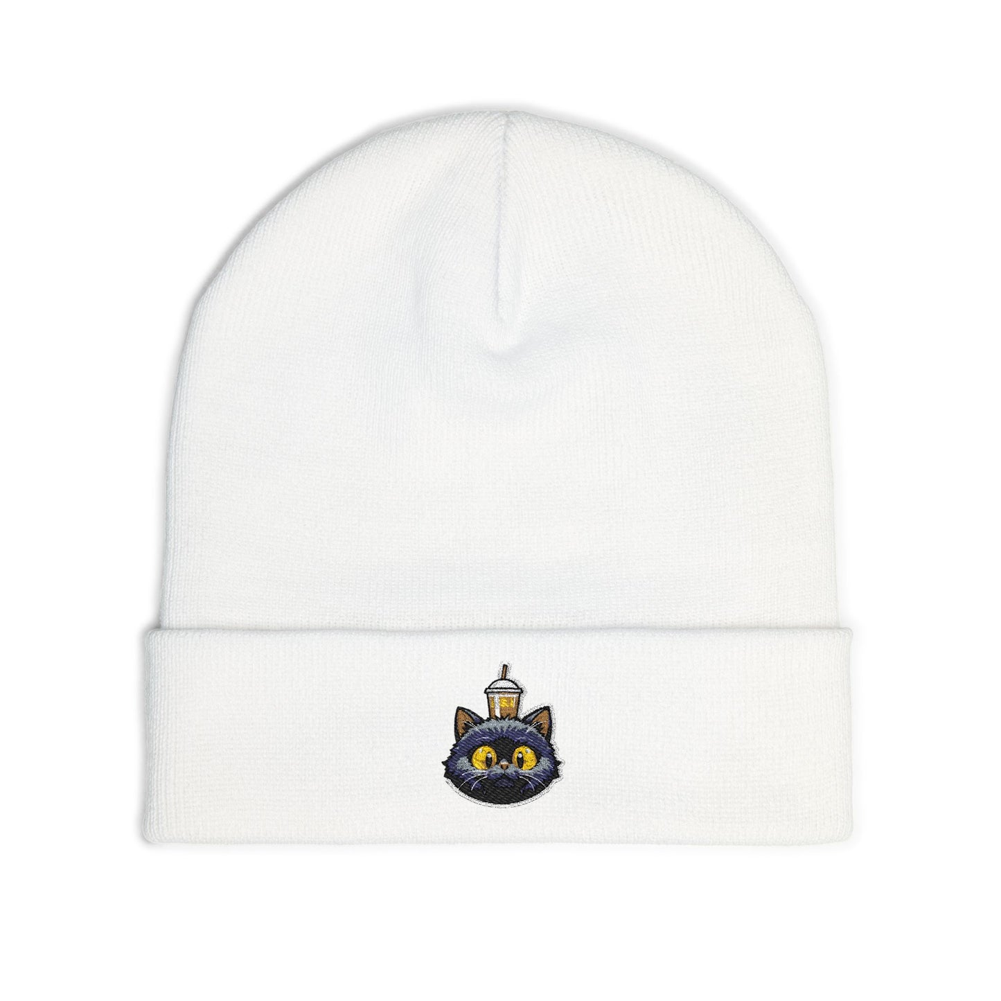 Embroidered Knit Beanie Style 3 - a-0001