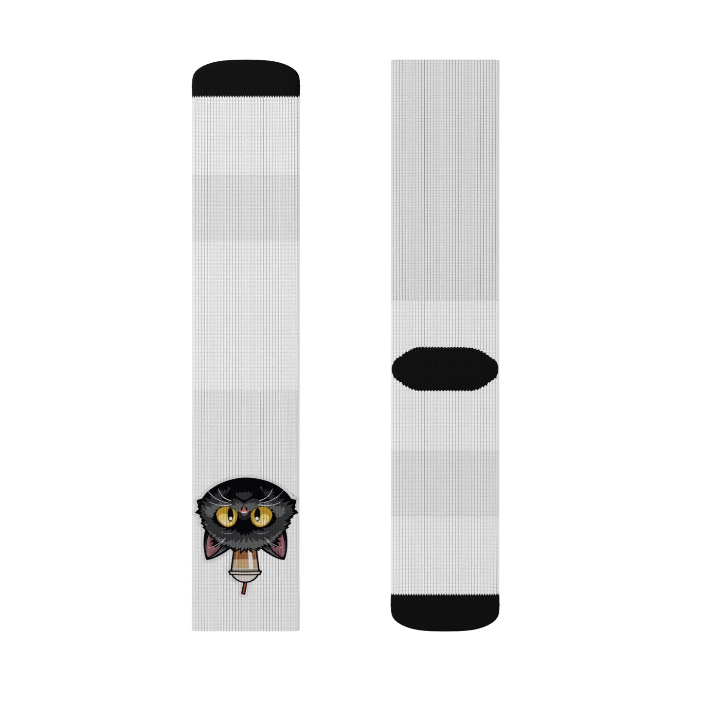 Cat Peek Sublimation Socks - a-0001