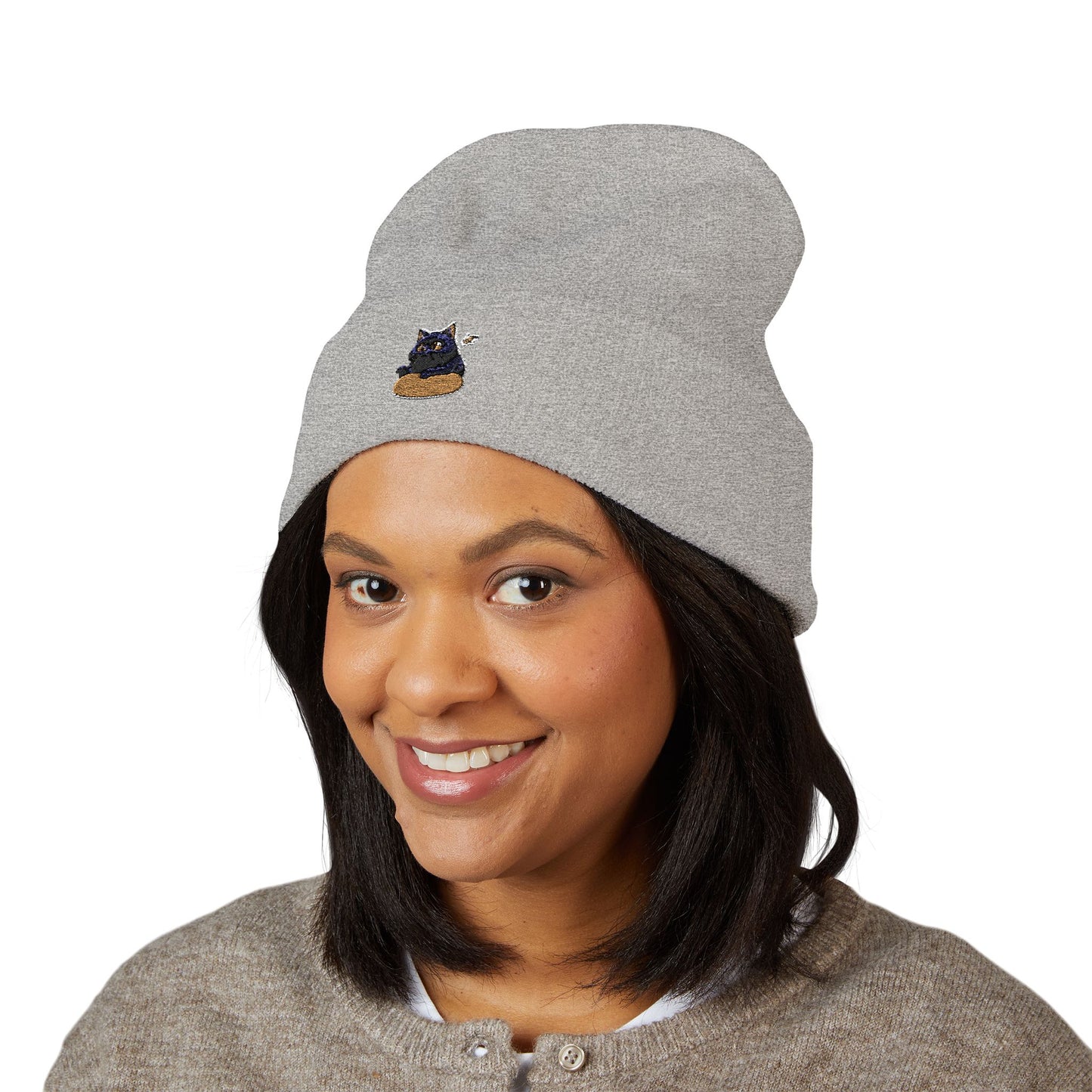 Embroidered Knit Beanie Style 2 - a-00002