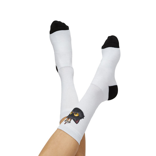 Cat Peek Sublimation Socks - a-0001