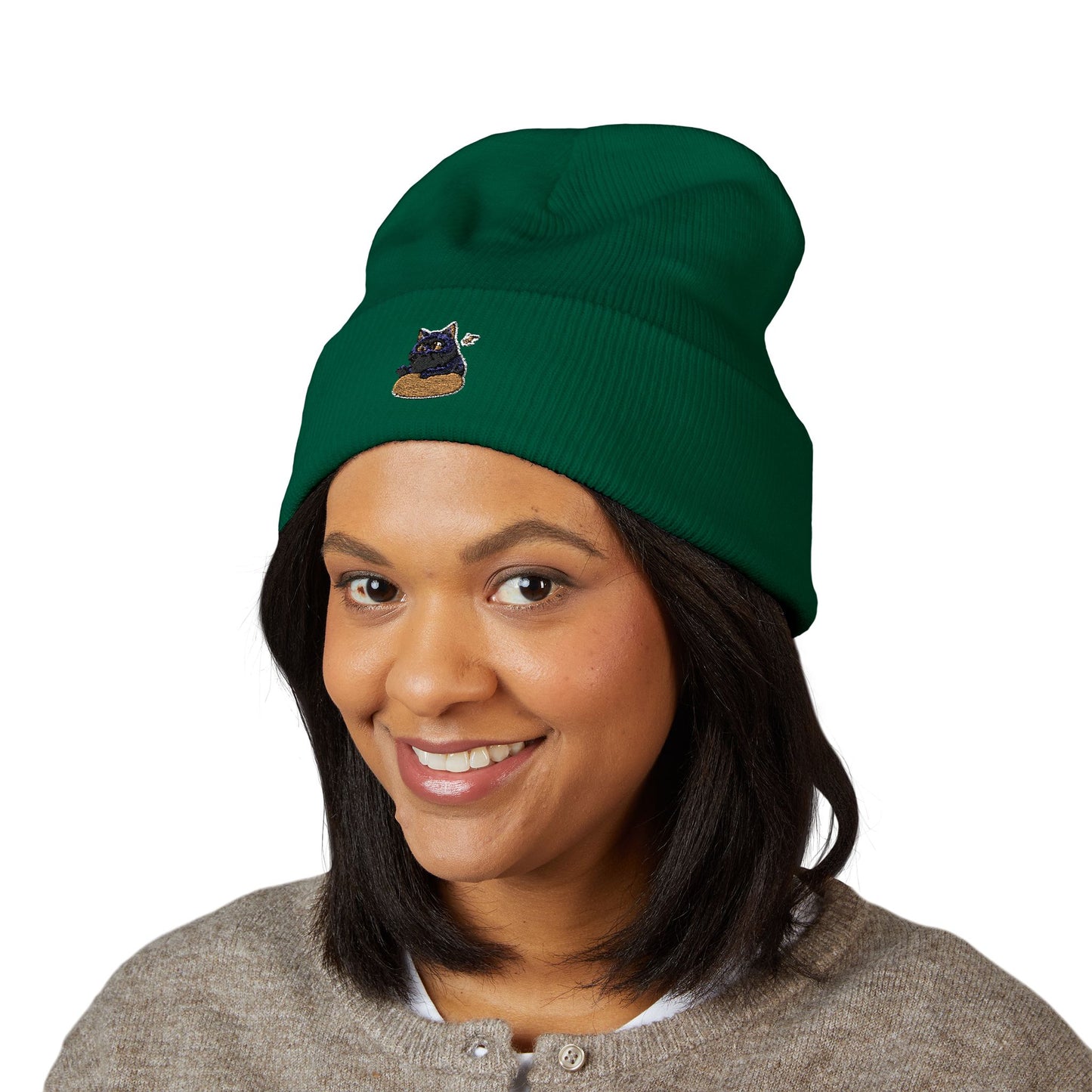 Embroidered Knit Beanie Style 2 - a-00002